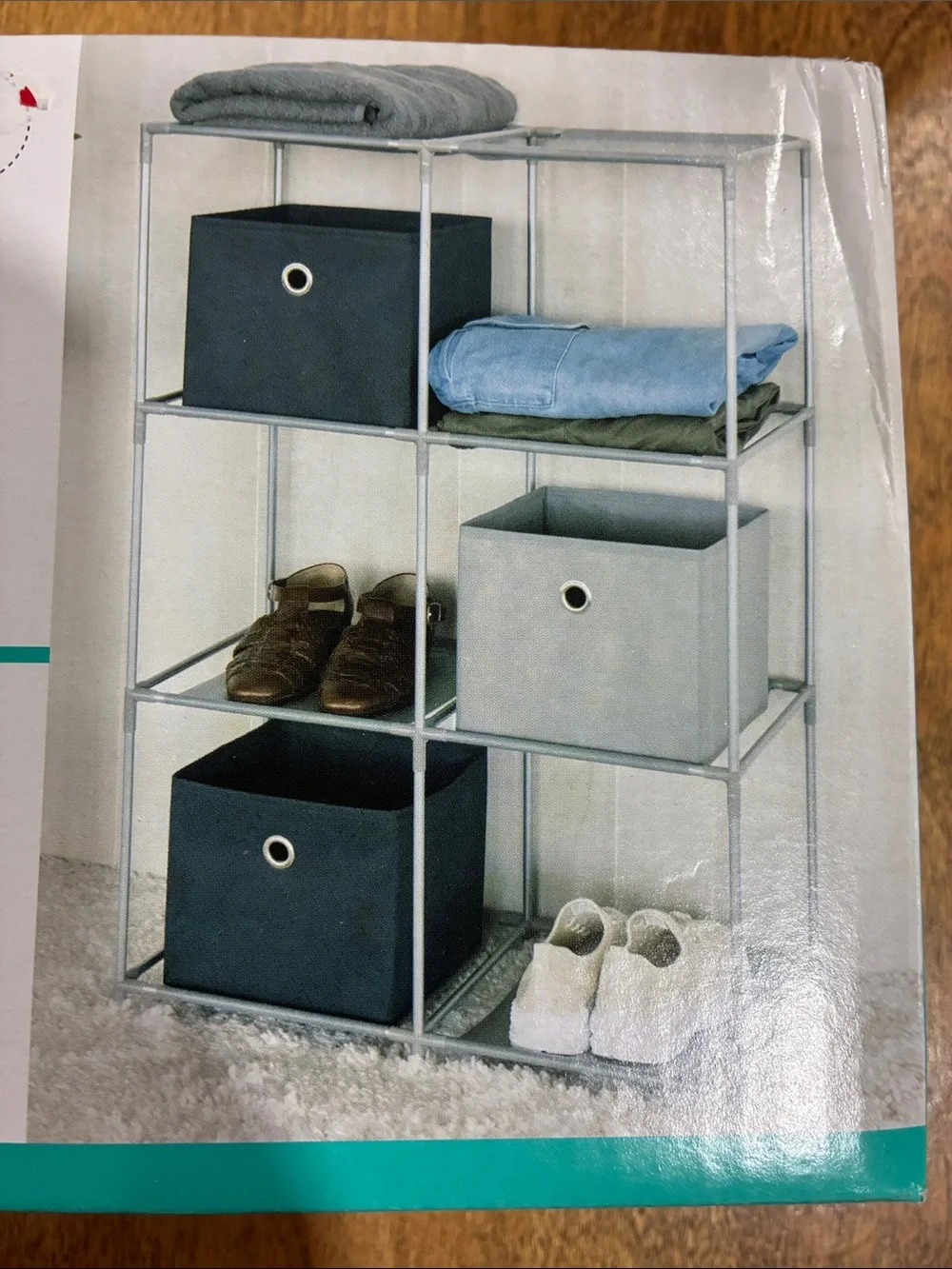 6-Cube Storage Rack – White - Picture 3 of 4